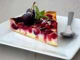 Tarte au fromage blanc et fruits rouges