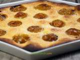 Clafoutis coco aux mirabelles