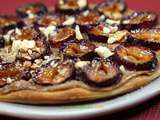 Tarte feuilletée aux quetsches et noisettes