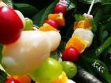 Brochettes de fruits