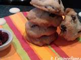 Cookies au chocolat et canneberges