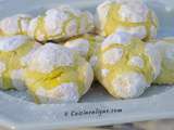 Crinkles au citron | Craquelés citron