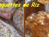 Poulet laqué citron et croquettes de riz