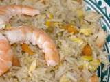 Riz cantonais aux crevettes