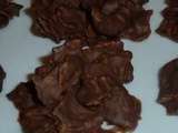 Roses des sables en chocolat