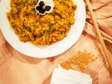 Dahl de lentilles corail et quinoa au curry