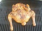 Poulet en crapotine au barbecue