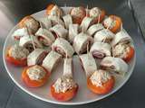 Oreillons d’abricots farcis au thon