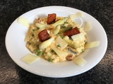 Risotto aux asperges et chorizo