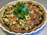 Tarte au chou kale et au curcuma