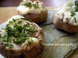 Champignons farcis au fromage frais