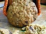 Cookies avoine, chocolat blanc, noir et amandes