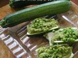 Courgettes farcies au roquefort