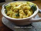 Crozetto aux courgettes, lait de coco et curry