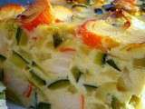 Flan de courgettes et de surimi