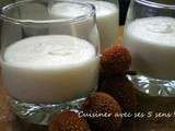 Mousse de litchis au gingembre