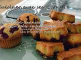 Nounours financiers aux brisures de framboises