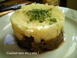 Parmentier de coeur de boeuf à la liqueur de whisky