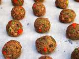 Boulettes en mode vegan et sans gluten à base de déchets d’extracteur