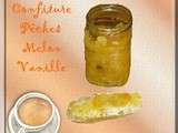 Confiture pêches melon vanille