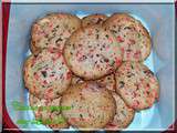 Cookies aux pralines roses