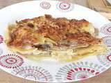 Lasagnes au jambon et aux champignons