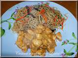 Poulet thailandais et ses nouilles chinoises