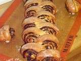 Pull apart bread chocolat roll