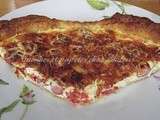 Quiche tomates saucisse de Strasbourg