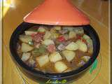 Tajine boeuf poivrons pomme de terre