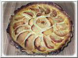 Tarte aux pommes et au flan calisson