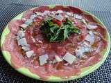 Carpaccio de Bœuf – Parmesan – Roquette – pour 4 personnes