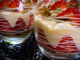 Tiramisu Fraises, Streusel amandes