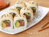 California rolls saumon concombre