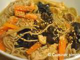 Soupe asiatique poulet soba - Cuisiner Simple