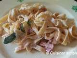 Tagliatelles au mascarpone et courgettes