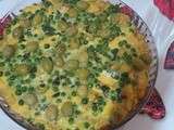 Frittata aux pommes de terre et petits pois: