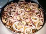 Paella Valencienne aux fruits de mer :