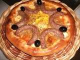 Pizza aux merguez :