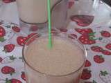 Smoothie de banane, pomme & pêche au miel :