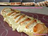 Baguette garnie saumon tomate mozza