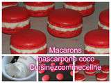 Macarons mascarpone coco