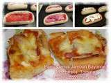 Pains Garnis Jambon de Bayonne Mozzarella