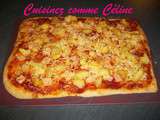 Pizza poulet pommes de terre tomate