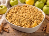Crumble aux pommes facile et croustillant