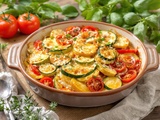 Gratin tomates, courgettes et pommes de terre