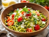 Tagliatelles de courgettes en salade