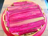 Tarte pommes rhubarbe