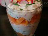 Verrine de radis et carottes