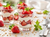 Verrines de fraises au mascarpone express